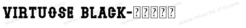 Virtuose Black字体转换